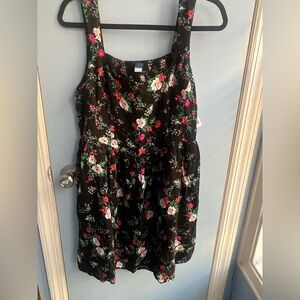 Old Navy Floral Black Dress